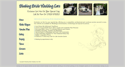 Desktop Screenshot of blushingbridecars.co.uk